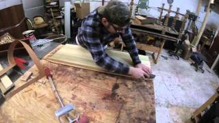 In this video i am making a new mahogany table leaf. The original leaf was to far gone to salvage. I used a mahogany veneer and 