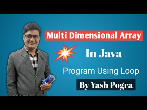 Multidimensional array in java | Multidimensional array program in java ...