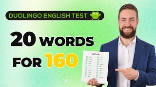 Duolingo English Test: 20 Words for 160