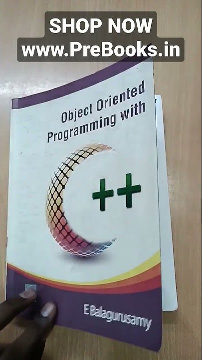 Object Oriented Programming With C++ by E balagurusamy Shop Now: www ...