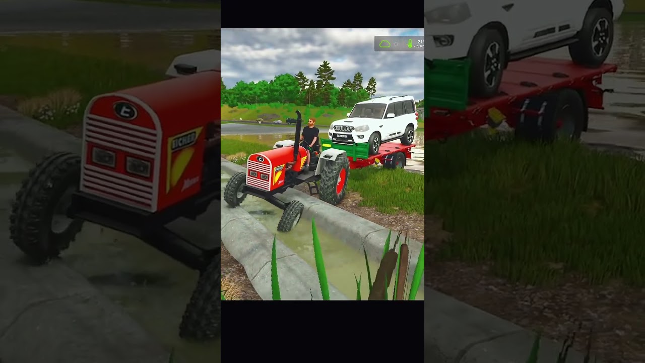 eicher tractor Mahindra Scorpio tractor game New tractor game farming simulator indian tractor game