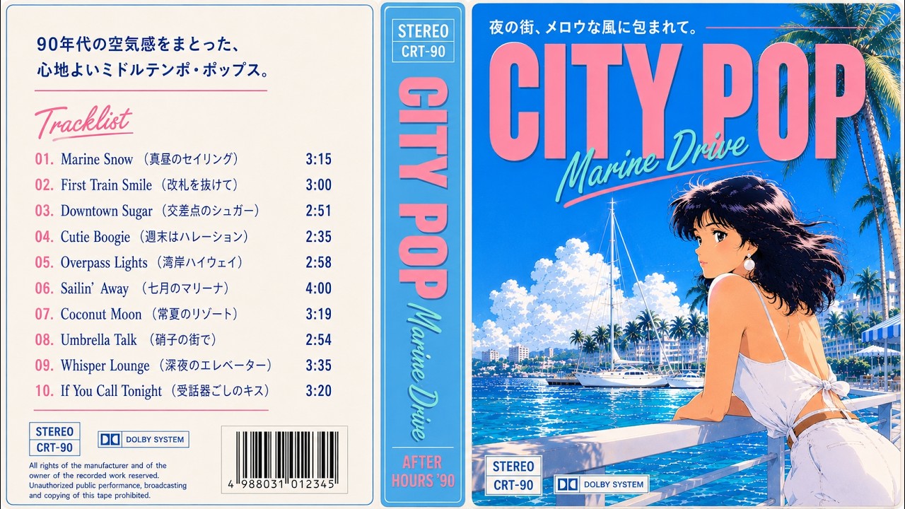 Summer City Pop 🌊 90s Japanese Grooves for Driving, Study & Chill