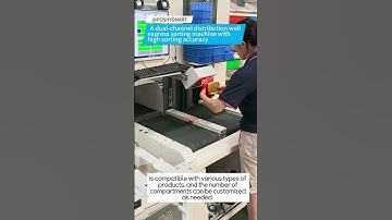 A dual-channel distribution wall express sorting machine with high sorting accuracy