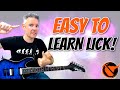Easy To Learn Repeating Rock Lick - Slash, Schenker, Moore Style (Rock Lick Lesson #8)