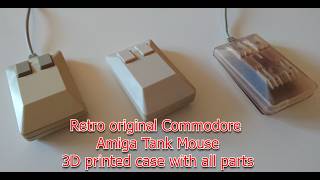 3d printed Mod Case for Retro Commodore Amiga Tank Mouse