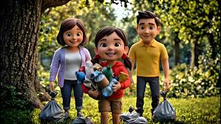 Recycling for Kids: The Secret Three Bins Explained! Clean-Up Kingdom | Create 4 Kids