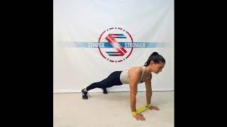 Banded Plank Tap Outs