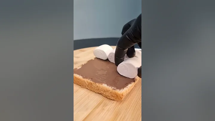 Marshmallow Chocolate Toast ASMR! #shorts