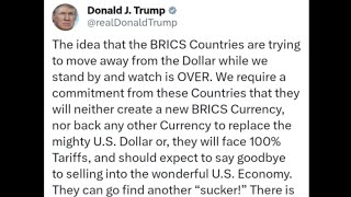 Donald Trump’s Open DHAMKI To India And Other BRICS Countries