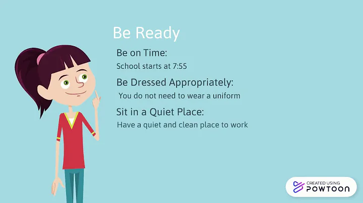 Start of school year classroom expectations