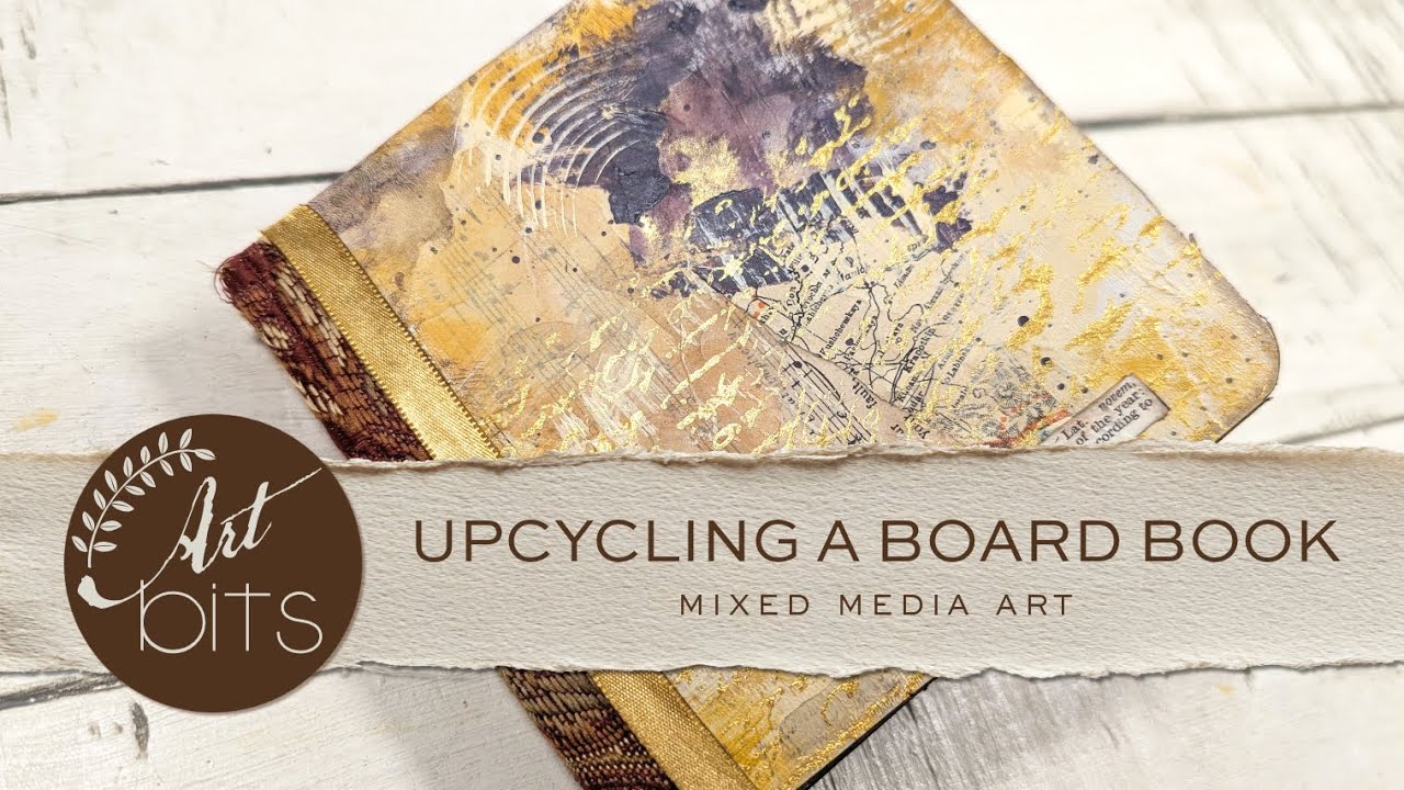 Transforming a Thrifted Board Book into a Mini Art Gallery