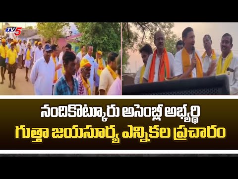 Nandikotkur TDP MLA Candidate Gitta Jaya Surya Election Campaign | AP Elections | TV5 News - TV5NEWS