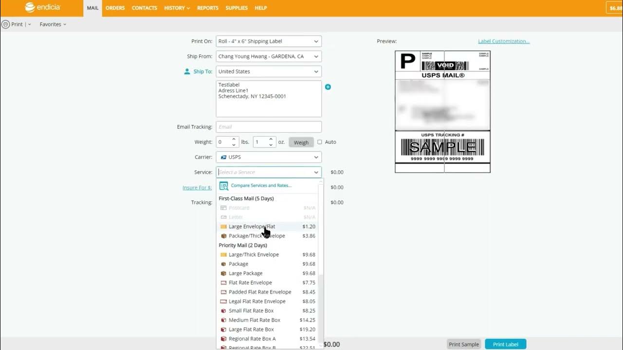Xf3 40 how to print shipping label from endicia youtube