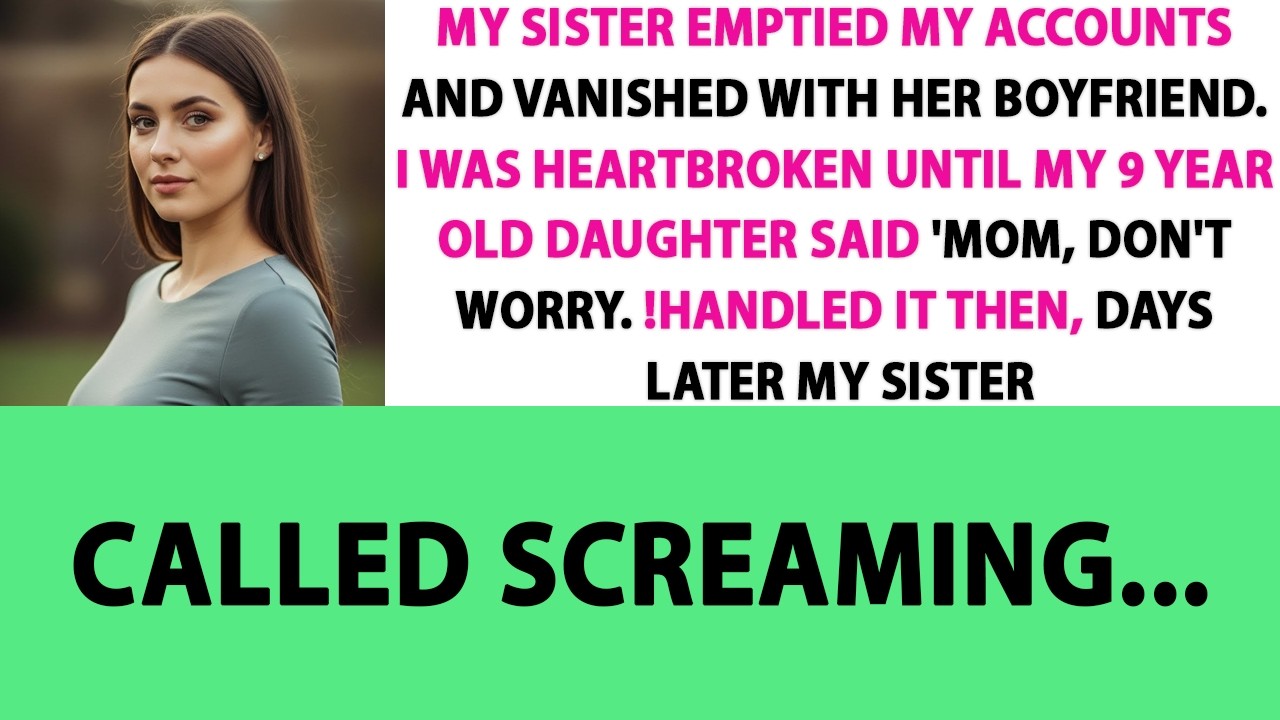MY SISTER EMPTIED MY ACCOUNTS AND VANISHED WITH HER BOYFRIEND. I WAS HEARTBROKEN UNTIL...
