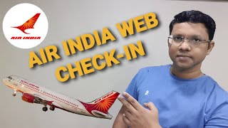 Air India web check-in online|| bording pass || baggage tag ||