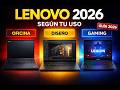Las Mejores Laptops Lenovo 2026 🔥 Ranking por Uso: Oficina, Gaming y Diseño