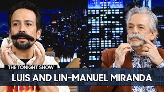 Luis and Lin-Manuel Miranda Talk Relentless and Try on Mustaches with Jimmy (Extended)