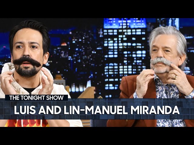 Luis and Lin-Manuel Miranda Talk Relentless and Try on Mustaches with Jimmy (Extended) class=