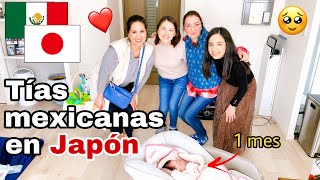 Así CELEBRAMOS SU PRIMER MES DE VIDA. Mi HIJA conoce a sus TÍAS MEXICANAS. ROSCA DE REYES en JAPÓN.