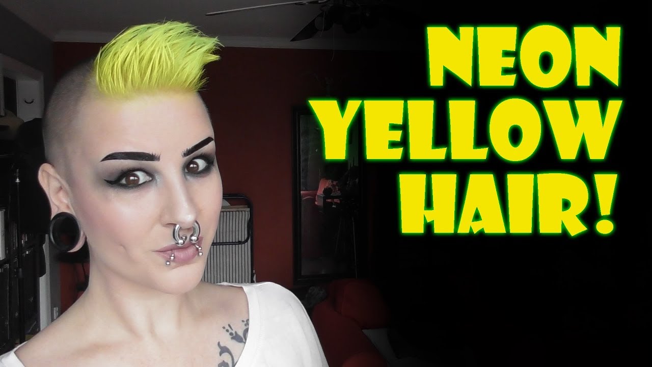 Hair update - neon yellow!