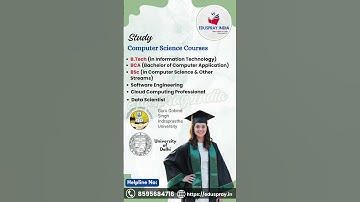 Computer Science Courses Study in GGSIPU & DU @Edusprayindia #computerscience #btechadmissions