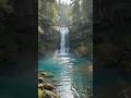 Found a Hidden Waterfall Paradise in the Heart of the Forest 🌿🏕️✨"