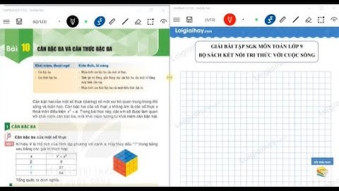 Bài 10 Chương 3: Căn bậc ba và căn thức bậc ba - Toán 9 - Kết nối tri thức