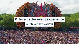 Offer a better event experience with what3words