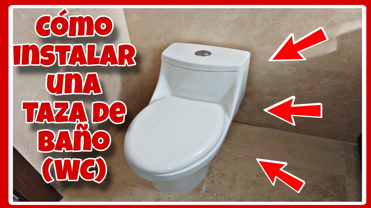 Cómo instalar una taza de baño (WC) - YouTube