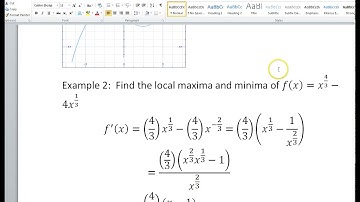 3.3         How Derivatives Affect the Shape of a Graph P1