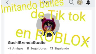 Imitando bailes de Tik tok/en ROBLOX/#Tiktok/ Gachi Brenda Studio/