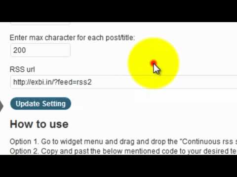 How to add scrolling news in wordpress sidebar tutorial by sathya