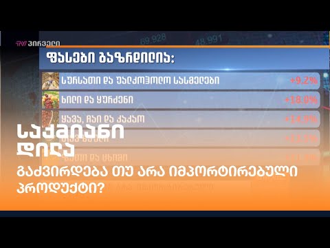 გაძვირდება თუ არა იმპორტირებული პროდუქტი?