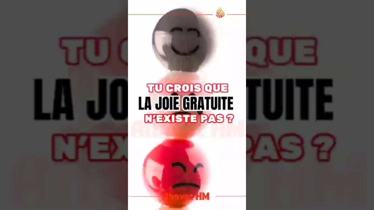 Tu crois que la JOIE GRATUITE n’existe pas ?  - Rav Chlomo Valensi