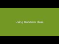 generate random number in java