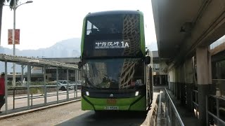[英製電巴￼行流水之王]KMB九巴1A 尖沙咀碼頭＞中秀荿坪(下層)[4K60]