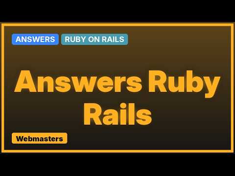Webmasters: Recomendation of Ruby on Rails hosting (3 Solutions!!)
