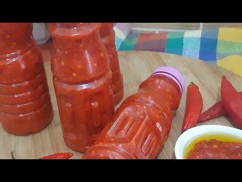 فلفل احمر حار مطحون بالطريقة الفلسطينية بجنن