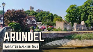 ARUNDEL, West Sussex | 4K Narrated Walking Tour | Let&#39;s Walk 2023