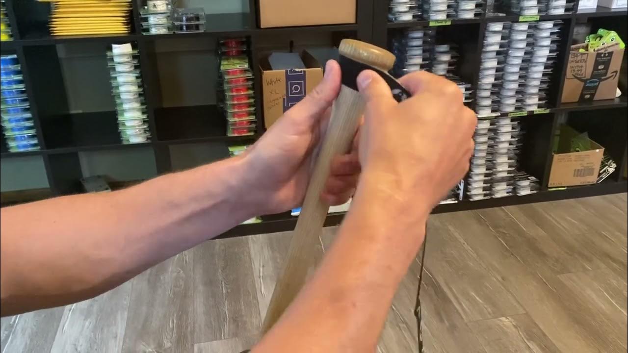 How to Wrap a Bat Wrapping a VukGripz Bat Grip with Large Tapered End
