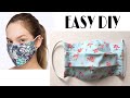 How to make a Medical FACE MASK / with Filter Pocket / DIY