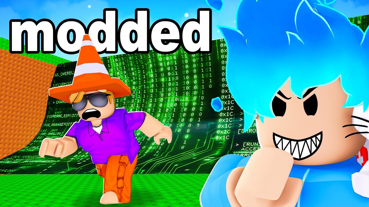 Trolling YouTuber With MODDED Escape Tsunami For Brainrots!!