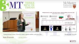 Kate Einarson, 3MT 2013