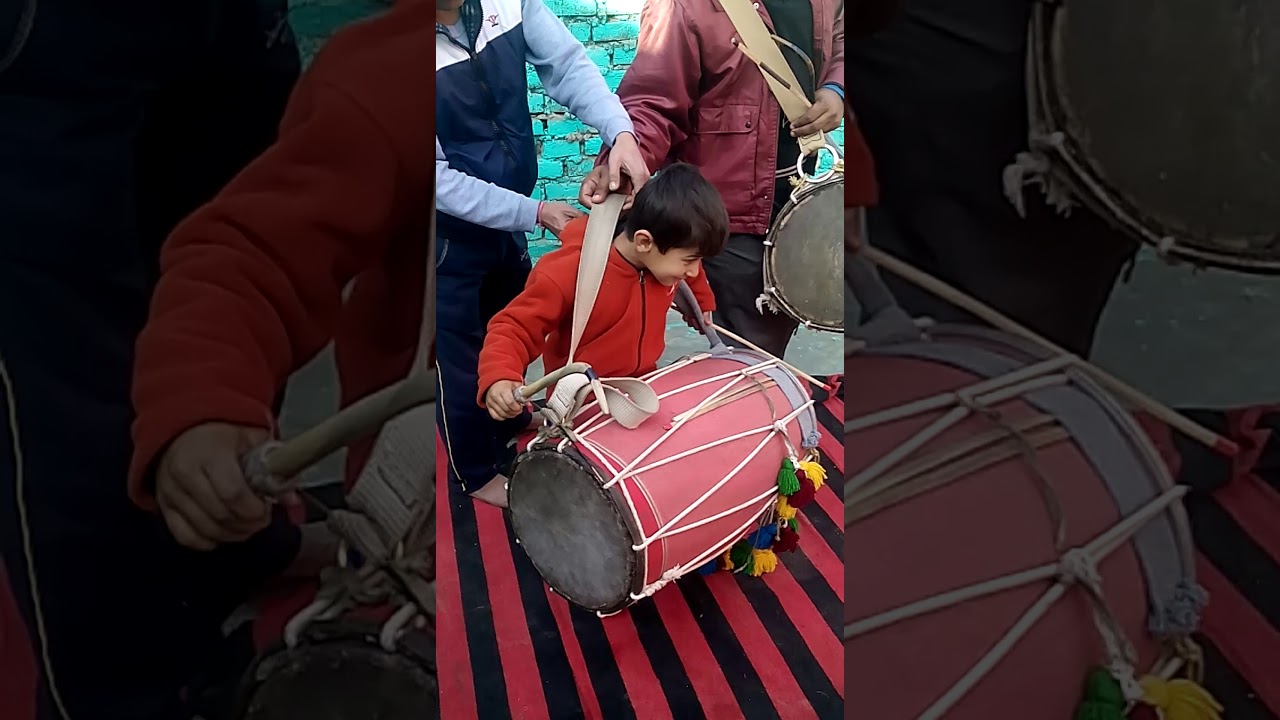 little boy playing dhol must watch
