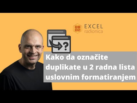 Kako da oznacite duplikate uslovnim  formatiranjem u Excel u (korišćenjem formula)