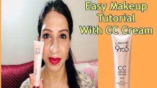 Get that Flawless Makeup With Lakme Cc cream | makeup tutorial | cc cream 