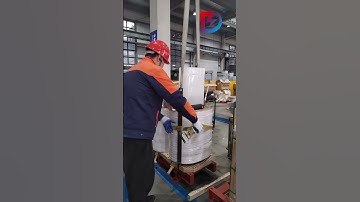 The transformer windings are assembled onto the core