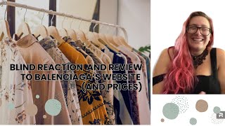 Blind Reaction and Review to Balenciaga Website (and prices…)