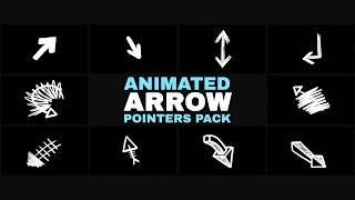 Free Moving Sketchy Arrow Pointers - Hand-Drawn Overlays (Ae)