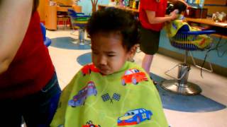 Nicholas first haircut